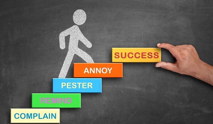 Complain, Remind, Pester, Annoy, Success - Export 1 (cropped)