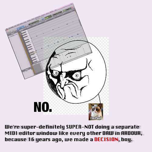 ardour midi no
