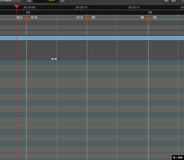 Ardour 9 - Tempo Marker Between Bar Cannot be Grabbed in Grid Mode (1)