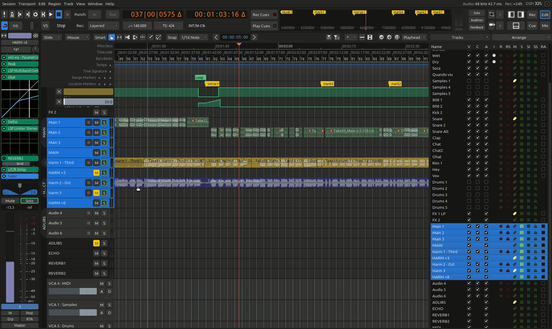 ardour - implicit solo bug