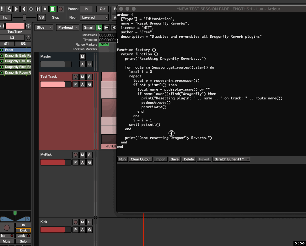 Ardour (8,12) - Reset Dragonfly Plugins - Test 1