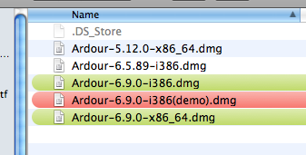 Some Ardour DMG files I have